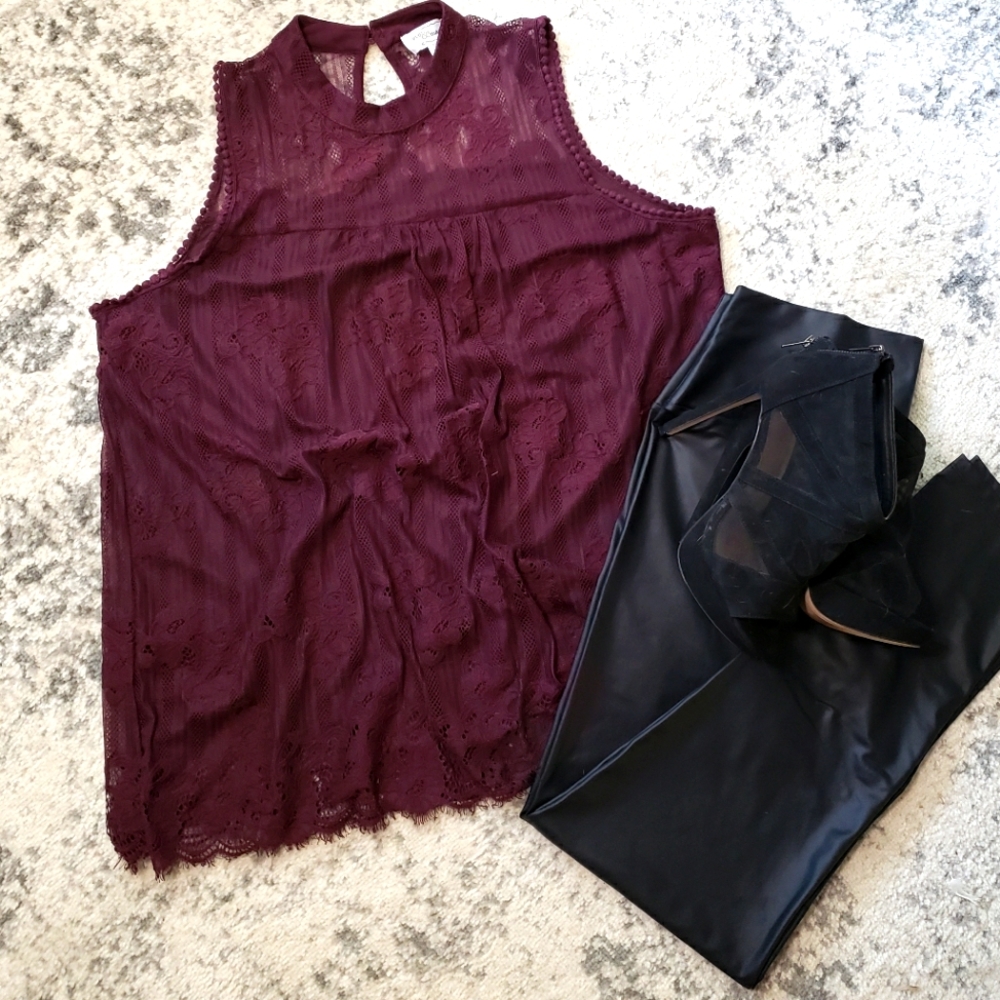 Mock neck top